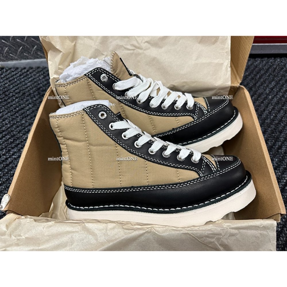 NEW Good News Roopa Quilted Beige+Black Boots size 7